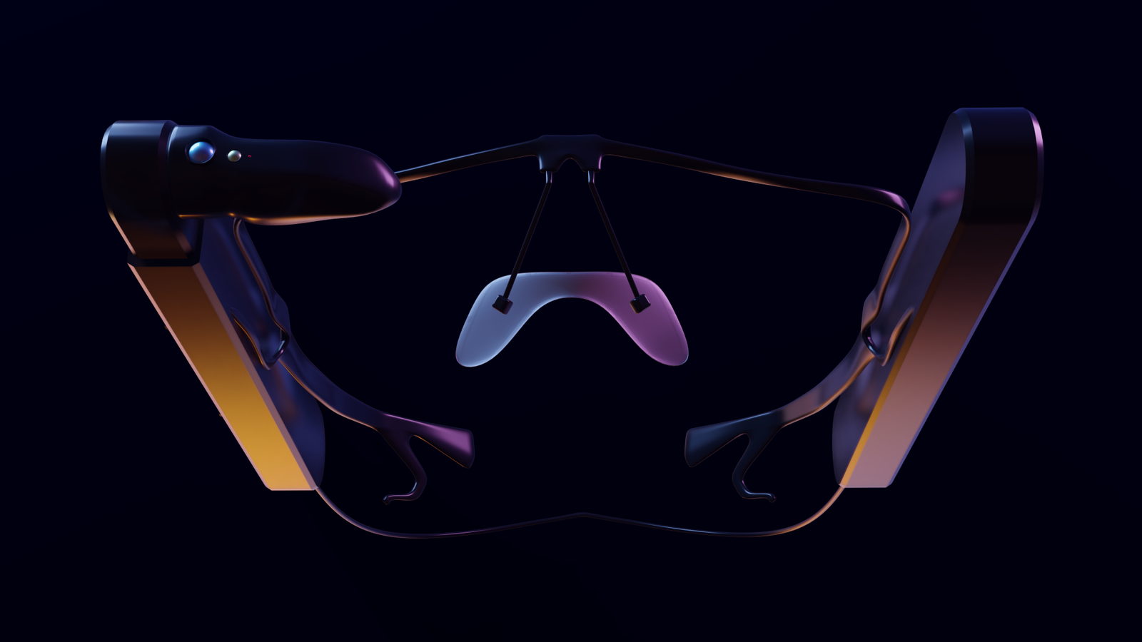AR Glasses Concept – detailed 3D visualization of augmented reality eyewear